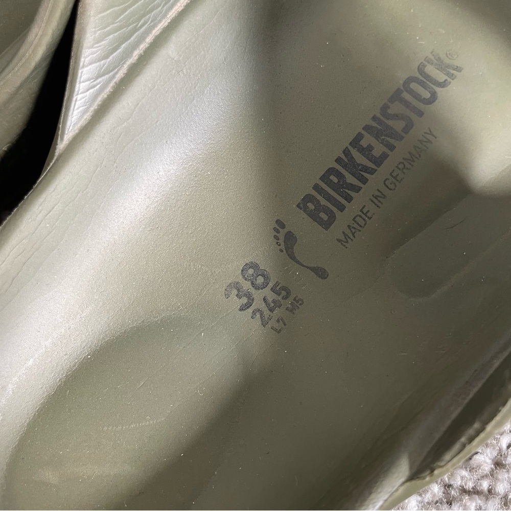 Birkenstock Arizona EVA Sandal Women’s 7 Khaki Green Slides Mens 9 Comfort Shoes - Picture 6 of 11